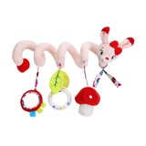 Rattles Mobile To Bed Baby Toys Cute Crib Stroller Spiral Newborn 0-12 Months Educational Cartoon Animals Soft Infant Rattle Toy