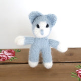 Newborn prop toy teddy bear knitted Bear toy for Photo props Crochet Mohair Animal Stuffed Christmas Gift